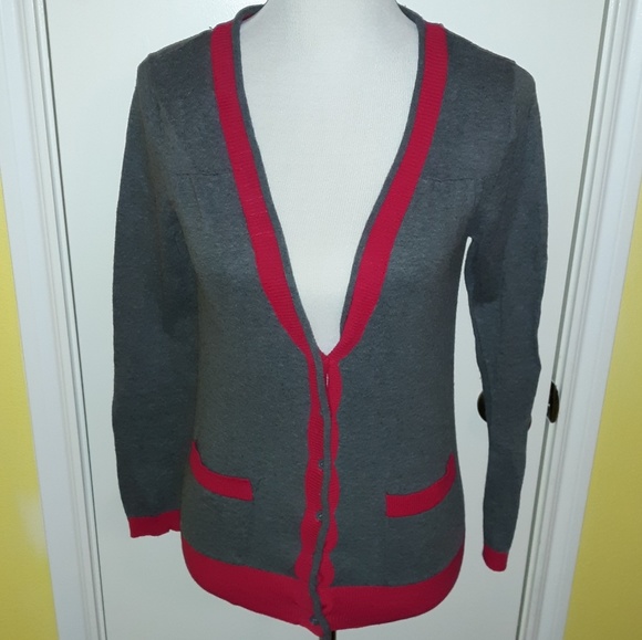 Papaya Sweaters - Papaya |  Gray & Red Cardigan